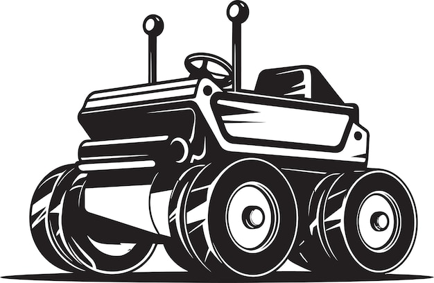 Crafting City Street Networks Asphalt Roller Vector Graphics
