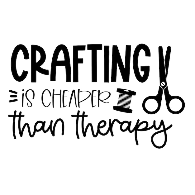 Crafting Hand getrokken motivatie belettering zin in moderne kalligrafiestijl