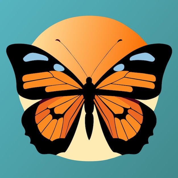 Vector crafting personal stories with butterfly stickers