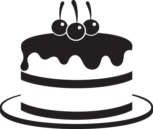 Crafting with Cake Elevating Vector Design to Artistic Heights with Elegance Cake Vector Inspiration
