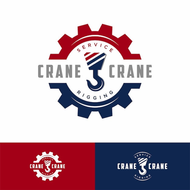 Vector crane hook logo design inspiration