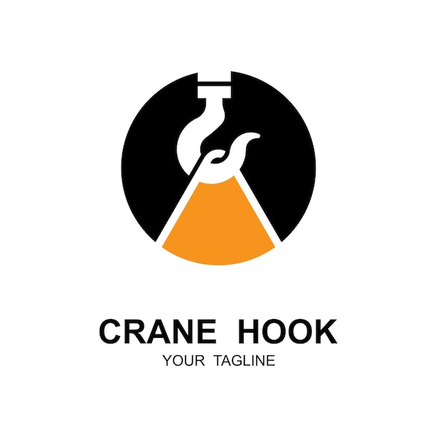 Crane hook logo illustratie ontwerp bedrijf logo inspiratie