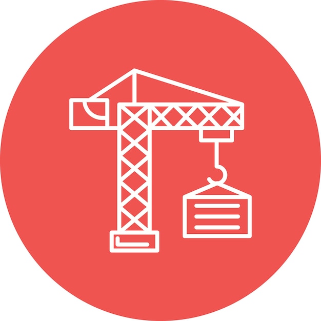 Vector crane icon vector image can be used for engineering