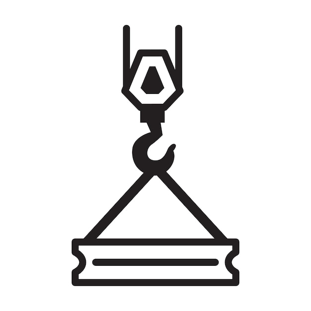 Crane icon vector on trendy design