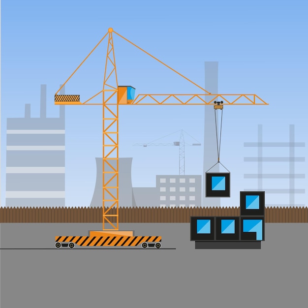 Crane load block illustratie