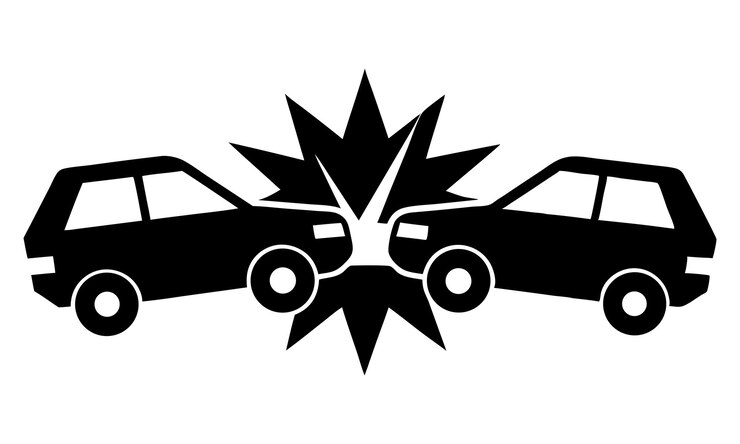 Crash Icon Car Crash Impact Symbol Vector