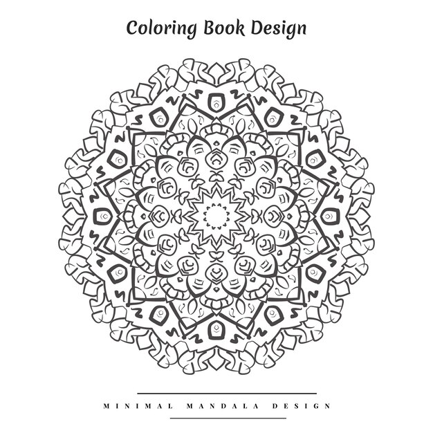 Вектор Креативный исламский культурный цветочный узор мандала для хны менди тату раскраска минималистичный дизайн