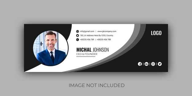 Crative and minimalist Email Signature Template