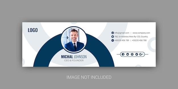 Crative and minimalist Email Signature Template