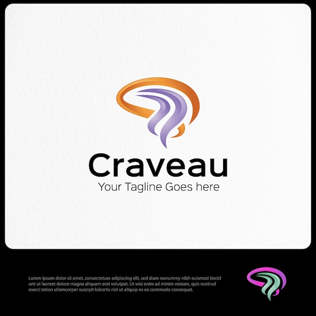 Vector craveau logo sjabloon