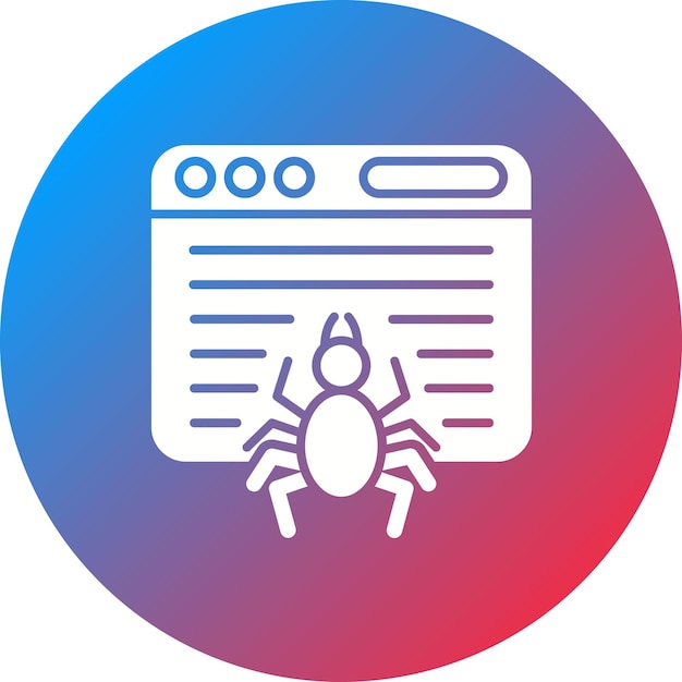 クローラーアイコンのベクトル画像はインターネットマーケティングに使用できます