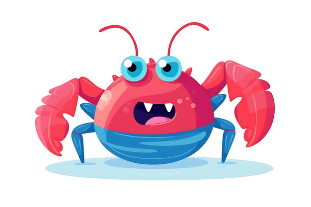 Crayfish Character Funny Red Shell