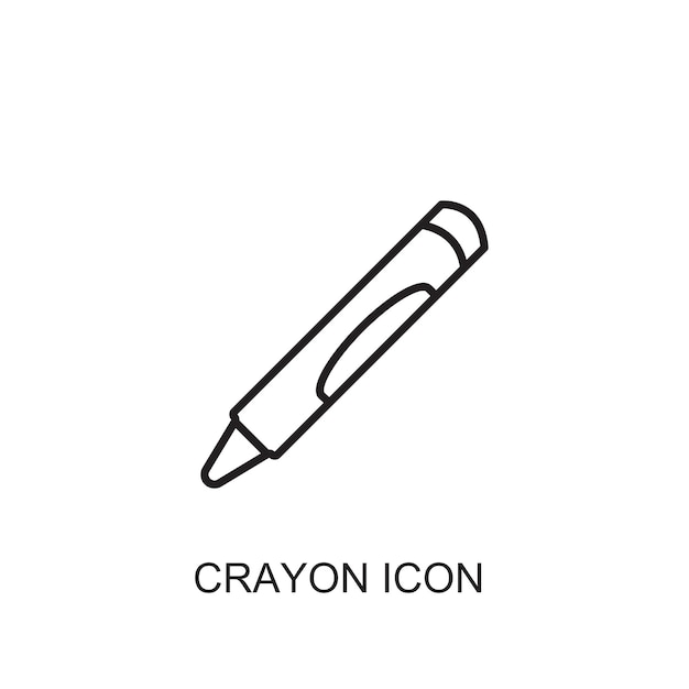 Crayon vector icon icon