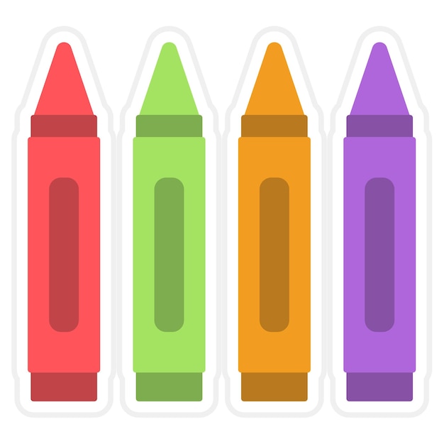 Vector crayons icon