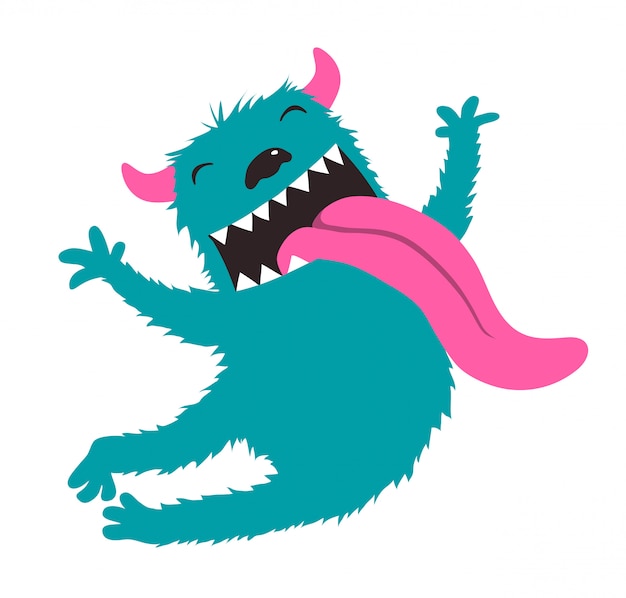 Crazy Character Jumping Monster for kids design