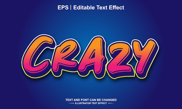 Crazy editable text effect