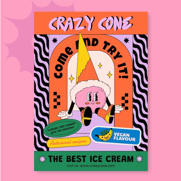 Crazy food con sjabloon