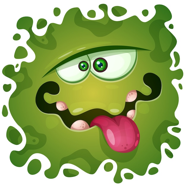 Vector crazy monster character