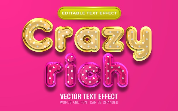 Crazy rich text effect