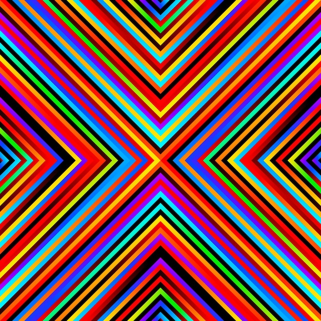 Crazy squares bright geometric pattern with bold neon colors