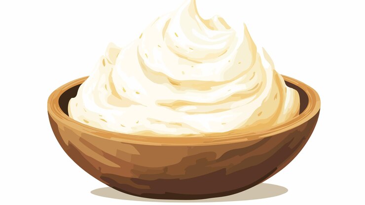 वेक्टर cream cheese isolated transparent background object