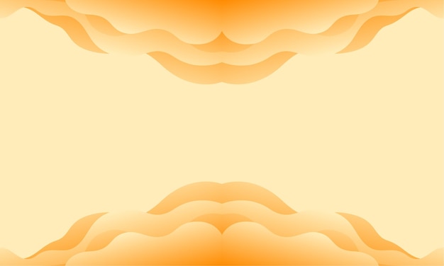 Vector cream color wave background