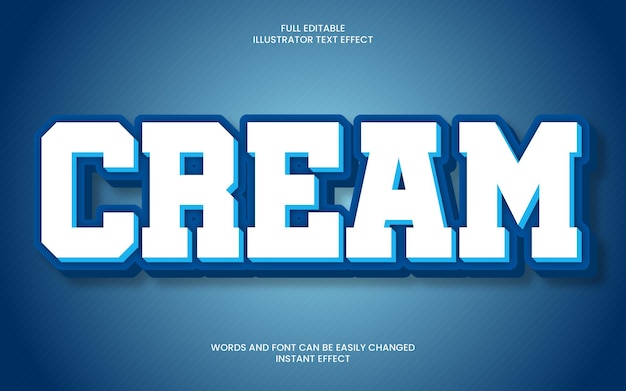 Cream Text Effect