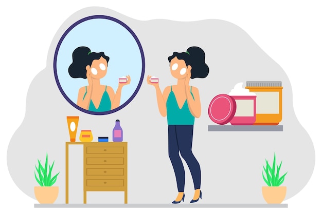 クリームベクトルイラストは,ヘアサロンに使用できます