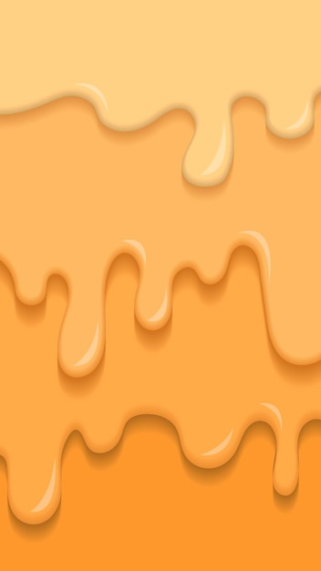 Vector creamy dripping shades of yellow mobile phone wallpaper vector