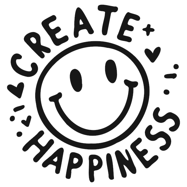 Create happiness with a smiley face_b