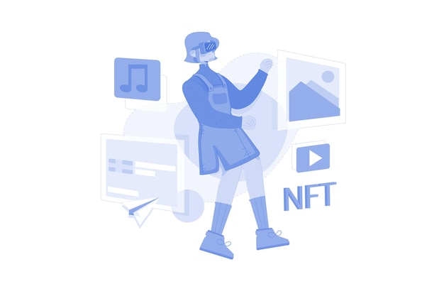 Vector create nft using vr tech