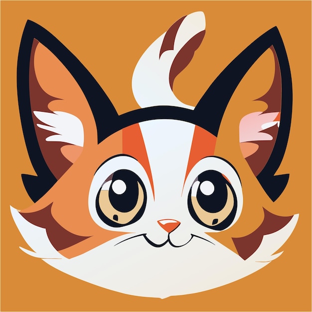 Vector create a pop art cat cartoon with endless charm