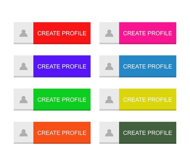 Vector create profile button