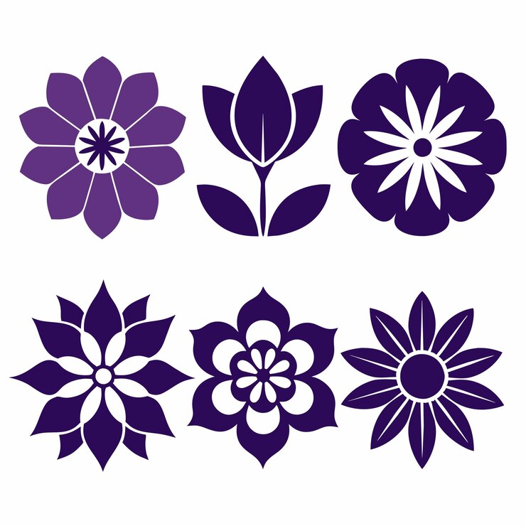 createasetofflowericonvectorartillustratio 84