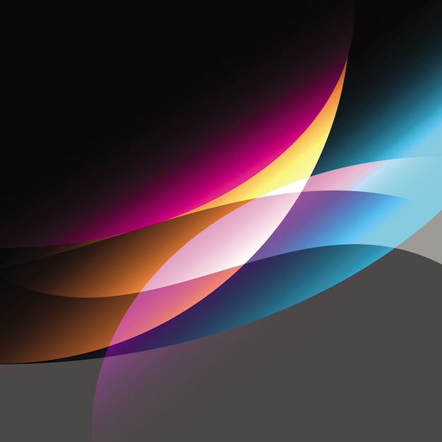 Created colorfull curve abstract background