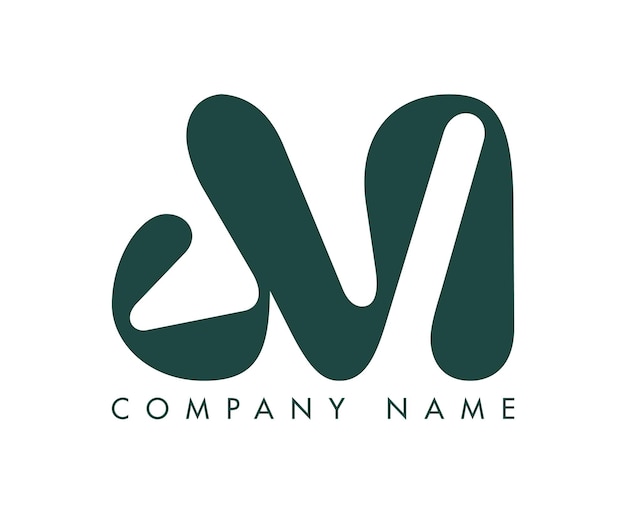 Creatief abstract Initieel Letter JM Logo Design