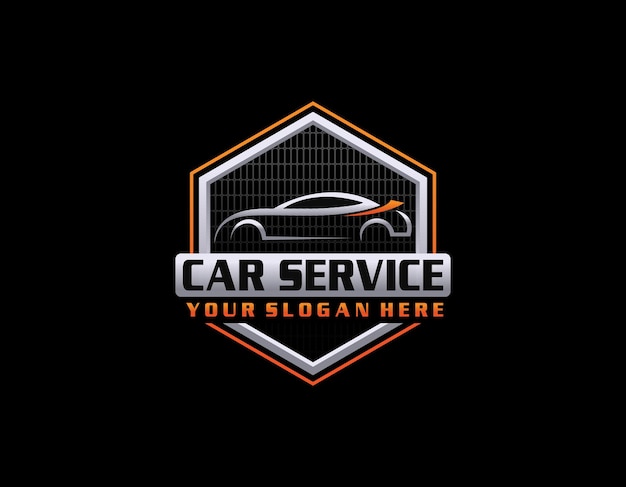 Creatief auto-logo-ontwerpsymbool voor autobedrijf
