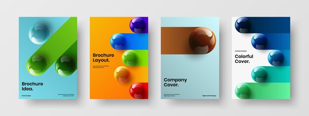 Creatief bedrijf omslag A4 vector design concept bundel
