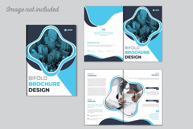Creatief Bifold ontwerp sjabloon voor bedrijven