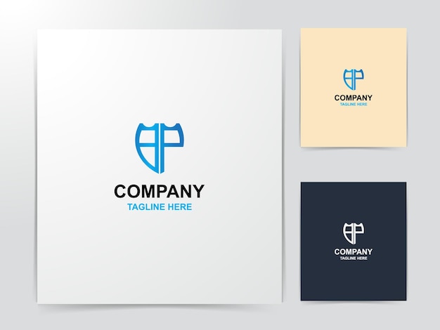 creatief bp monogram logo-ontwerp