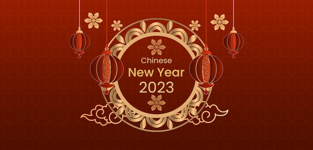 Creatief Chinees nieuwjaar met hangende lantaarns 06