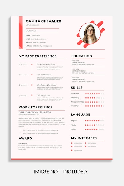 Creatief CV amp CV-sjabloonontwerp