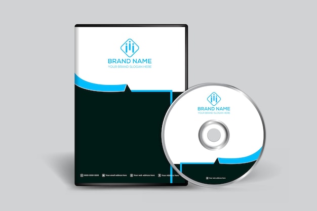 Creatief en elegant dvd-omslagsjabloon voor het bedrijf