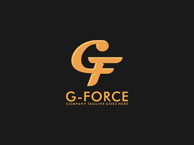 Creatief en minimalistisch Letter CF GF Logo-ontwerp met letters C en F, GF CF Monogram