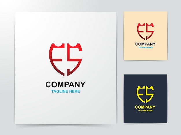 creatief fs monogram logo-ontwerp