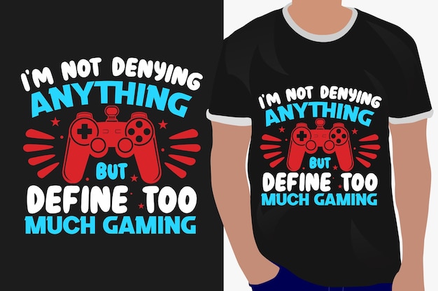 creatief gaming t-shirt ontwerp