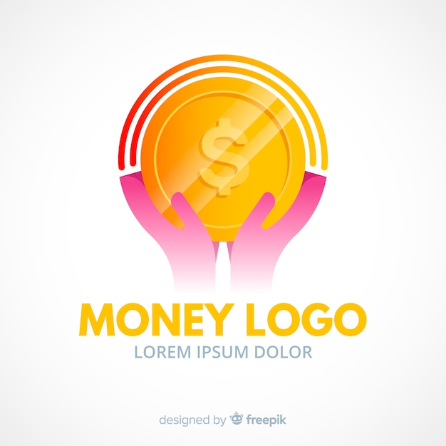 Vector creatief geld logo ontwerp