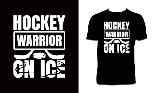 Creatief hockey vector tee-ontwerp