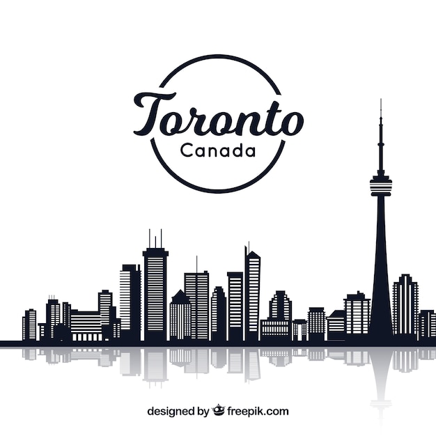 Vector creatief horizonontwerp van toronto