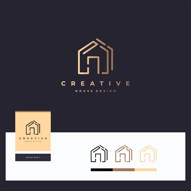 Creatief huis logo